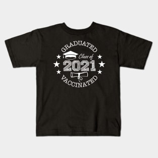 Class of 2021 Graduated and Vaccinated Kids T-Shirt